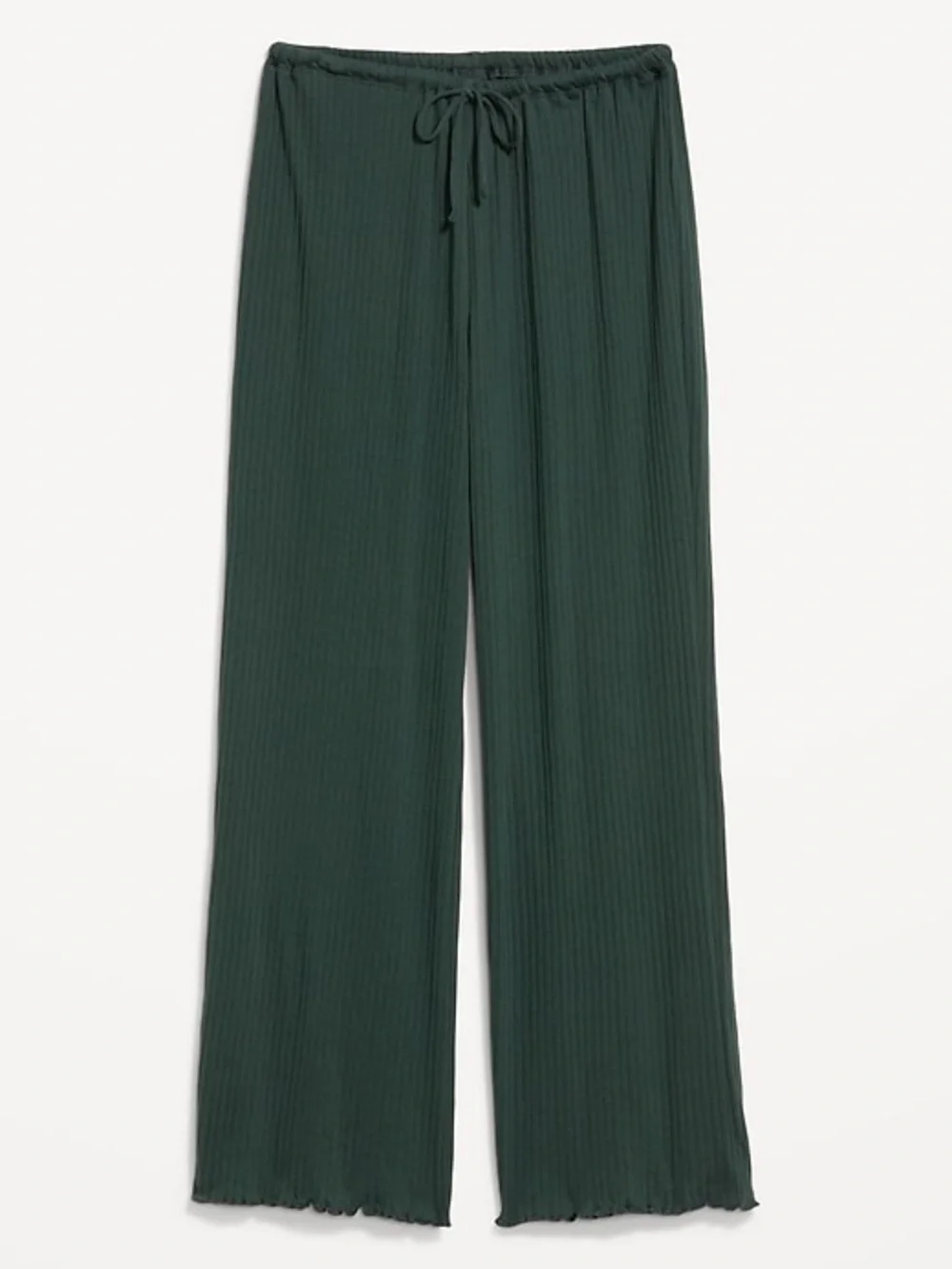 Old Navy Dark Green Ribbed Knit Pant w Drawstring Waist/Size Women’s Medium